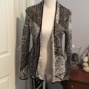 Chelsea and Theodore B/W cardigan